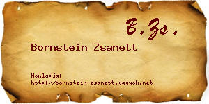 Bornstein Zsanett névjegykártya